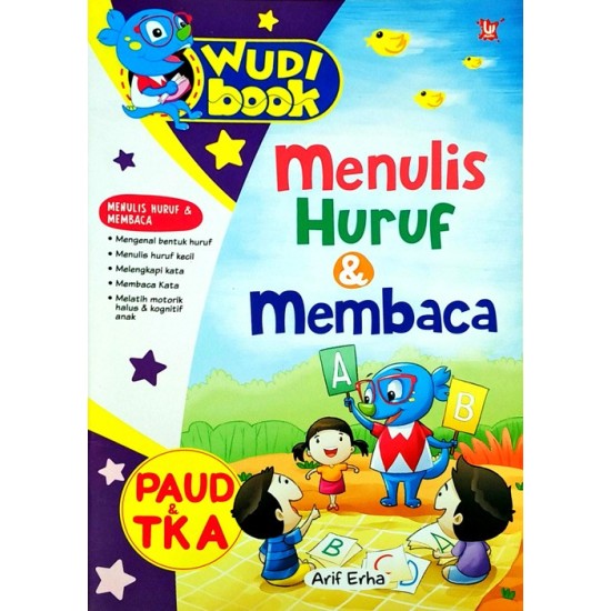 Wudi Book : Menulis Huruf & Membaca Paud & Tk A