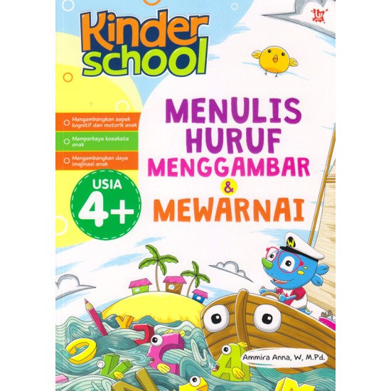 Kinderschool Menulis Huruf Menggambar & Mewarnai