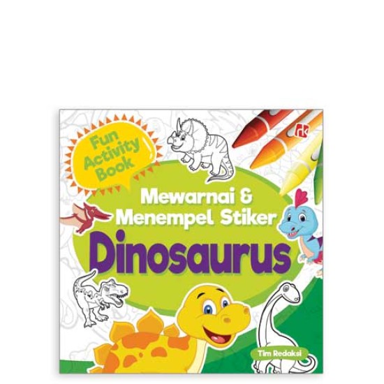 Mewarnai & Mengenal Dinosaurus ( Dilengkapi Dengan Sticker )