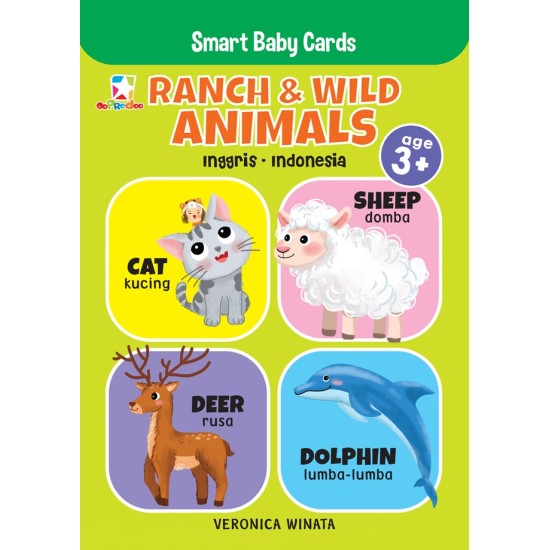 Opredo Smart Baby Cards: Ranch & Wild Animals