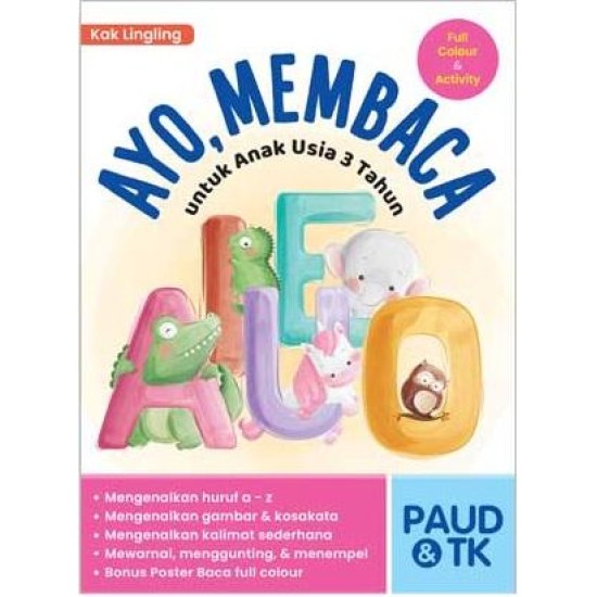 Ayo, Membaca Untuk Anak Usia 3 Tahun; PAUD & TK