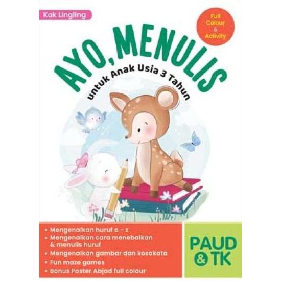 Ayo, Menulis Untuk Anak Usia 3 Tahun; PAUD & TK