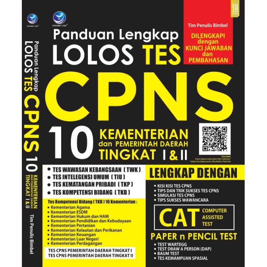 Panduan Lengkap Lolos Tes CPNS, 10 Kementrian dan Pemerintah Daerah Tingkat I & II