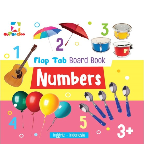Opredo Flap Tab Board Book - Numbers