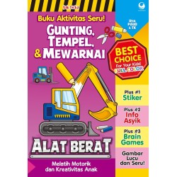 Seri Gunting , Tempel, & Mewarnai Alat Berat