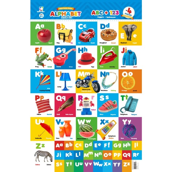 Opredo Paket Poster Pintar ABC & 123