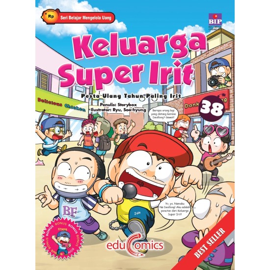 Educomics Keluarga Super Irit 38: Pesta Ulang Tahun Paling Irit