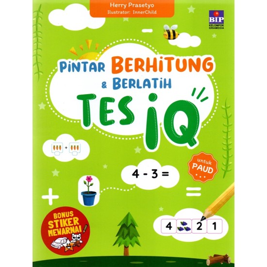 Buku Pintar Berhitung & Berlatih Tes IQ  (BONUS STIKER MEWARNAI BIP)