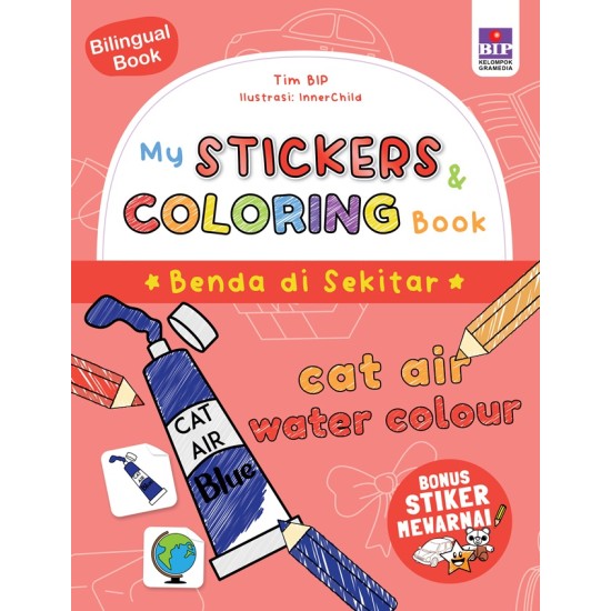 Buku My Stickers & Coloring Book 02: Benda di Sekitar