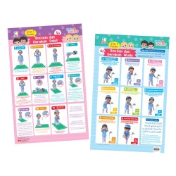 Opredo 2 in 1 Poster Hafiz Hafizah - Bacaan dan Gerakan Salat & Wudu Opredo 2 in 1 Poster Hafiz Hafizah - Bacaan dan Gerakan Salat & Wudu