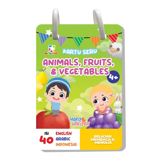 Opredo Kartu Seru Hafiz Hafizah - Animals, Fruits & Vegetables