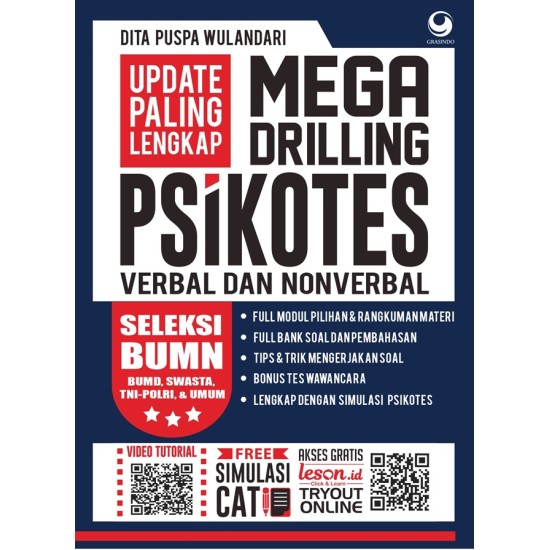 Update Paling Lengkap Mega Drilling Psikotes Verbal dan Nonverbal