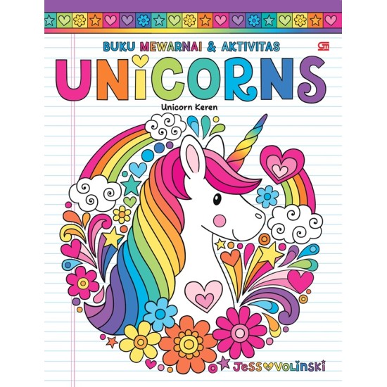 Buku Mewarnai & Aktivitas: Unicorn Keren