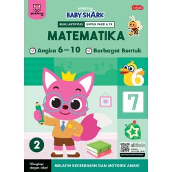 Pinkfong Baby Shark - Buku Aktivitas Matematika 2 Pinkfong Baby Shark - Buku Aktivitas Matematika 2