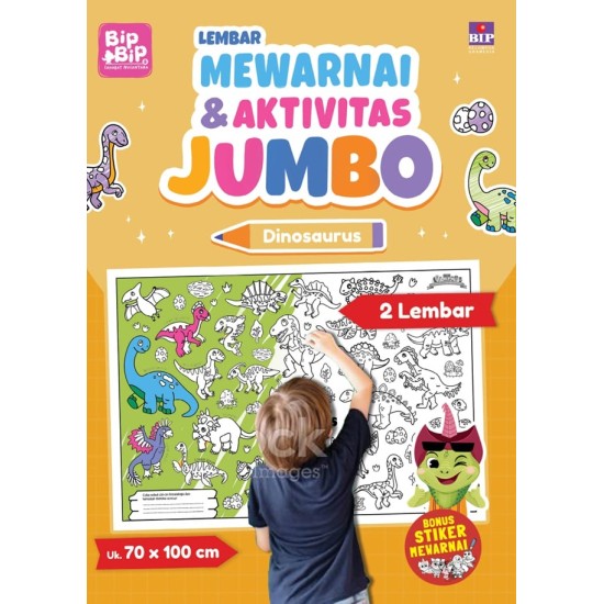 Lembar Mewarnai & Aktivitas Jumbo: Dinosaurus