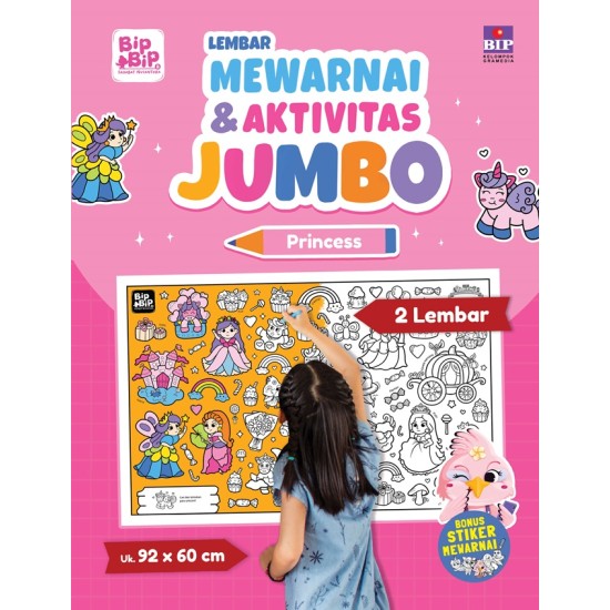 Lembar Mewarnai & Aktivitas Jumbo: Princess