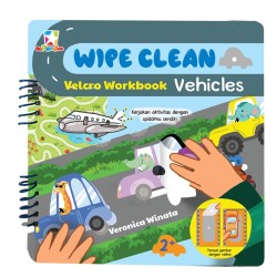 Opredo Wipe Clean Velcro Workbook - Vehicles Opredo Wipe Clean Velcro Workbook - Vehicles