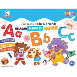 Opredo Wipe Clean Redo & Friends - Belajar Menulis Huruf Opredo Wipe Clean Redo & Friends - Belajar Menulis Huruf