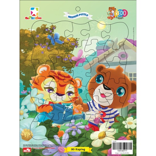 Opredo Medium Puzzle Redo & Friends : Taman Bunga Solla