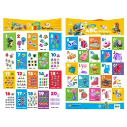 Opredo 2 in 1 Poster Pintar Hello Baby Dino : 123 & ABC Pertamaku Opredo 2 in 1 Poster Pintar Hello Baby Dino : 123 & ABC Pertamaku