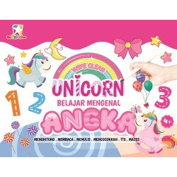 Opredo Wipe Clean Unicorn - Belajar Mengenal Angka Opredo Wipe Clean Unicorn - Belajar Mengenal Angka