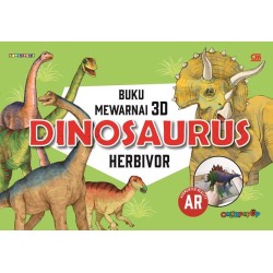 Buku Mewarnai 3D: Dinosaurus: Herbivor Buku Mewarnai 3D: Dinosaurus: Herbivor