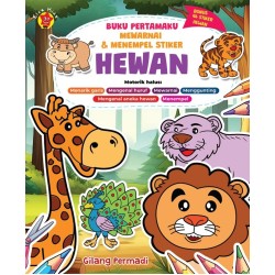 Buku Pertamaku Mewarnai & Menempel Stiker Hewan Buku Pertamaku Mewarnai & Menempel Stiker Hewan