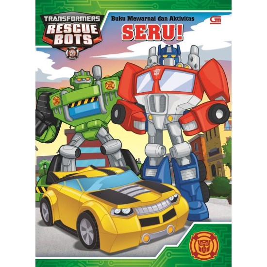 Transformers Rescue Bots: Buku Mewarnai dan Aktivitas Seru!