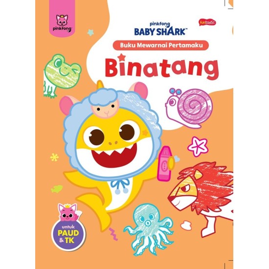 Funtastic: Pinkfong Baby Shark Buku Mewarnai Pertamaku - Binatang