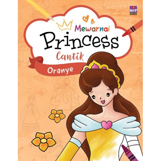 Mewarnai Princess Cantik: Oranye