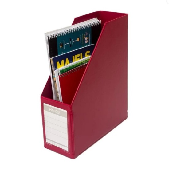 Bantex Magazine File 10cm (Maroon)