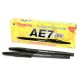 Pulpen Standard AE7 Alfa Tip 0.5 Black (Pack)