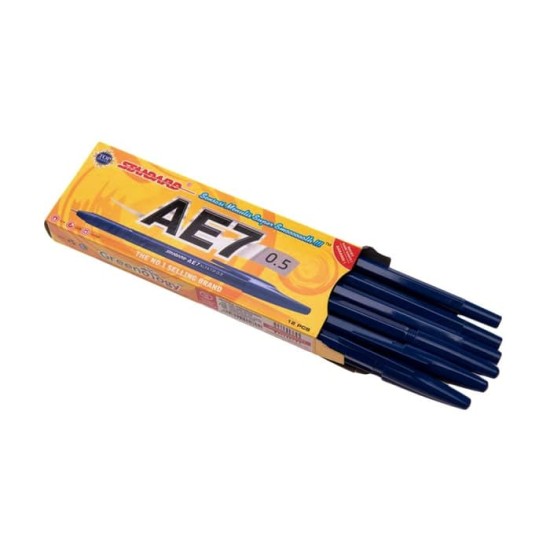 Pulpen Standard AE7 Alfa Tip 0.5 Blue (Pack)