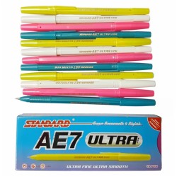 Pulpen Standard AE7 Ultra Fine Black (Pack) Pulpen Standard AE7 Ultra Fine Black (Pack)