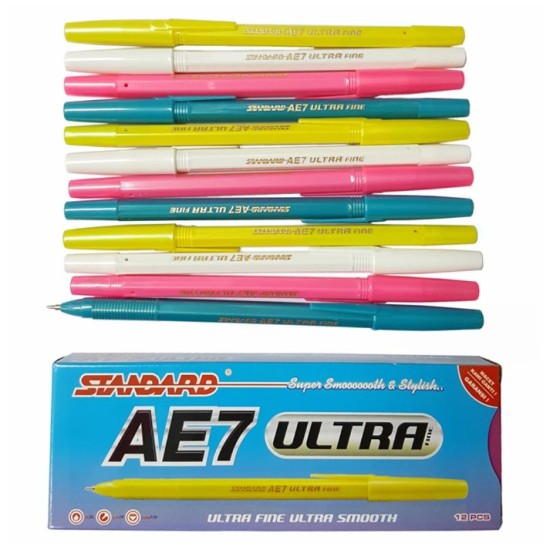 Pulpen Standard AE7 Ultra Fine Blue (Pack)