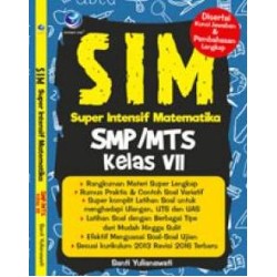 SIM: Super Intensif Matematika SMP/MTs Kelas VII SIM: Super Intensif Matematika SMP/MTs Kelas VII