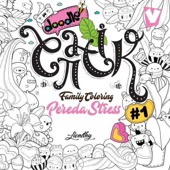 Doodle Cantik Family Coloring Pereda Stress #1