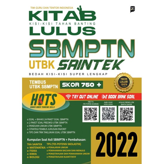 Kisi-Kisi Tahan Banting Lulus UTBK SBMPTN SAINTEK 2022