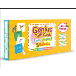 GENIUS FLASH CARDS SUPER LENGKAP! 3 BAHASA: SERI HEWAN