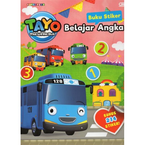Tayo the Little Bus: Buku Stiker: Belajar Angka