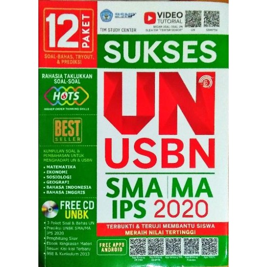 Sukses UN-USBN SMA/MA IPS 2020 (PLUS CD)