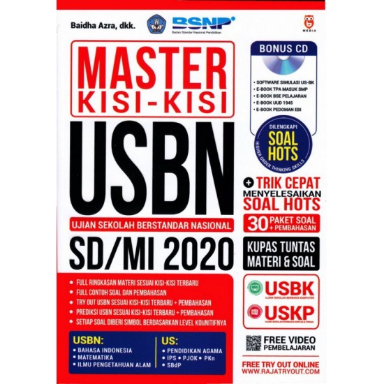 Master Kisi-kisi USBN Ujian Sekolah Berstandar Nasional SD/MI 2020