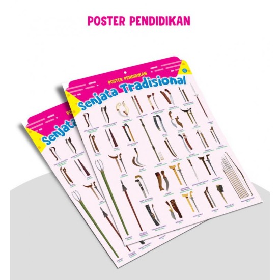 Poster Pendidikan Senjata Tradisional