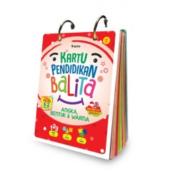 Kartu Pendidikan Balita Angka, Bentuk & Warna Kartu Pendidikan Balita Angka, Bentuk & Warna