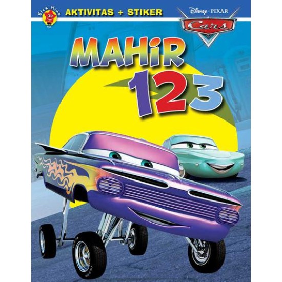 Aktivitas Cars + Stiker: Mahir 123