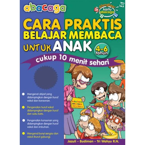 Abacaga: Cara Praktis Belajar Membaca untuk Anak (4-6 Tahun)