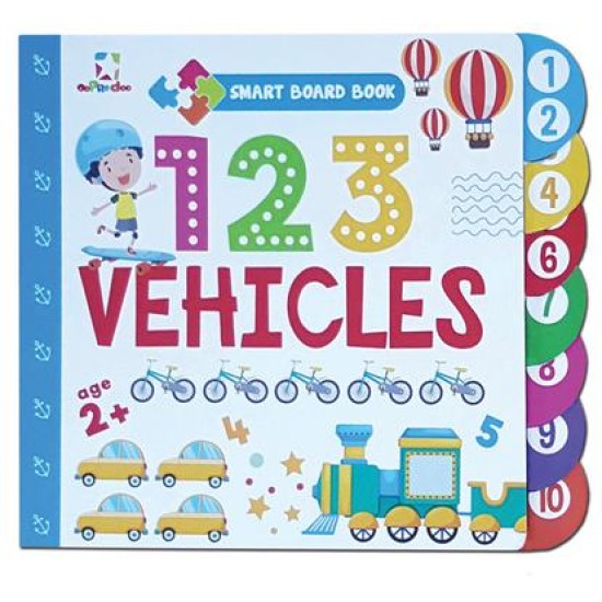 Opredo Smart Boardbook: 123 Vehicles