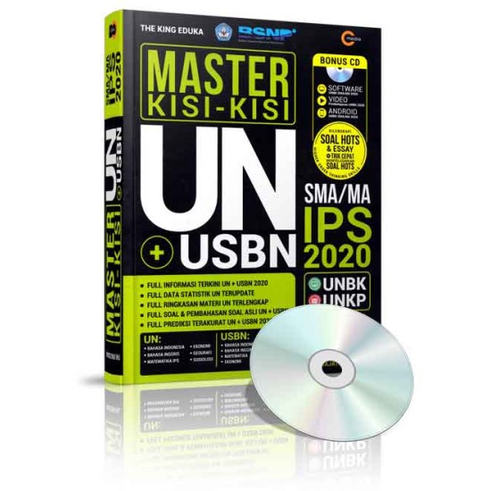 MASTER KISI - KISI UN+USBN SMA/MA IPS 2020 (PLUS CD)