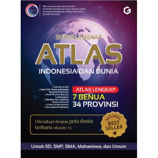 Super Lengkap Atlas Indonesia dan Dunia