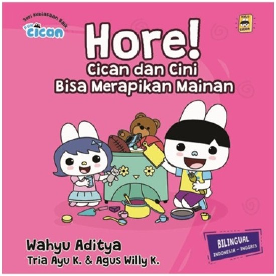 Fun Cican : Hore! Cican dan Cini Bisa Merapikan Mainan (Boardbook)